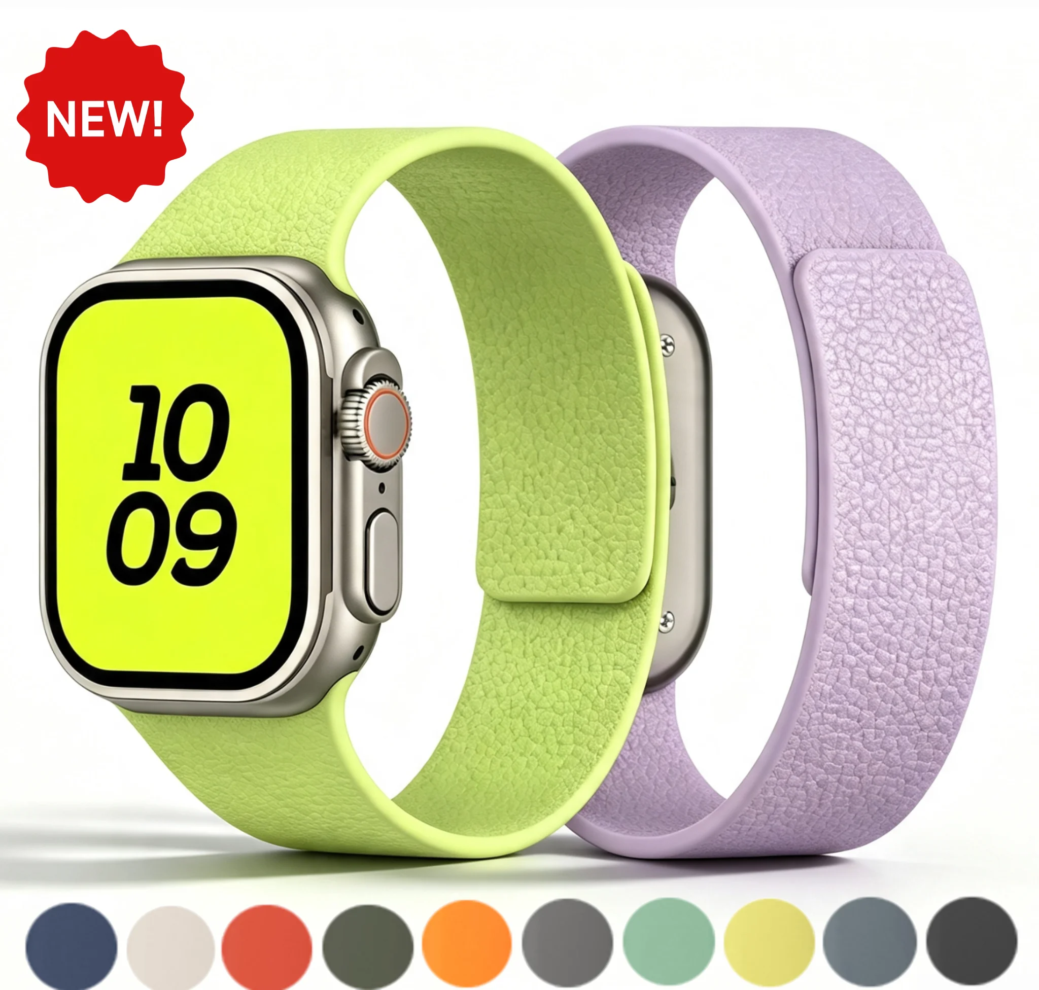 Silicone Magnetic Strap for Apple Watch Bands Ultra4 3 2 49mm 40mm 44mm 41mm 46mm 45mm 42mm Correa iWatch Series12 10 11 SE3 9 8