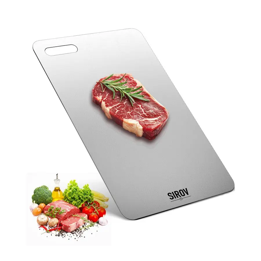 

Титановая разделочная доска для кухни, разделочная доска из чистого титана 100, пищевая доска, нетоксичная разделочная доска, можно мыть в посудомоечной машине, легкая