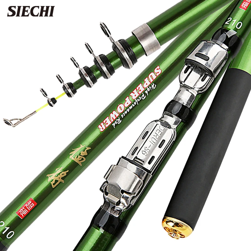 Telescopic fishing rod light carbon cast rod 1.8M-3M outdoor fishing tool accessories for night fishing and outdoor fishing