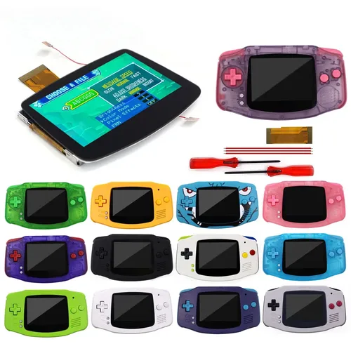 Kits de retroiluminación LCD laminada V5, GBA IPS, para Nintendo GameBoy Advance, pantalla de alto brillo, novedad de 2023