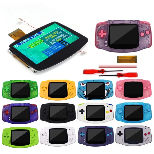 Ips積層lcdバックライトキット任天堂ゲームボーイ、V5ドロップインgba 