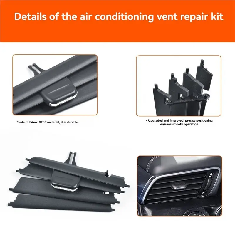 A33K-Dashboard AC Vent Grille Repair Kit For 911 2012-2020 Car Accessories
