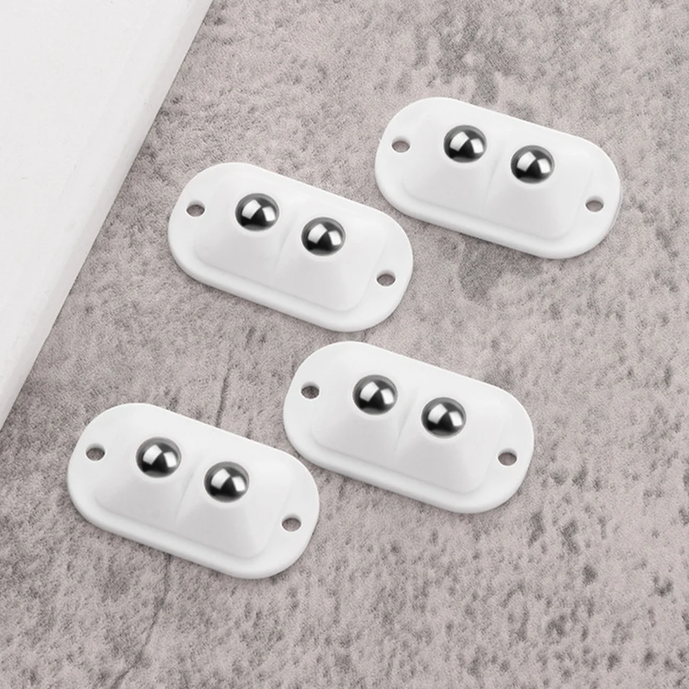 16 Pcs Furniture Universal Ball Wheel Garbage Can Large Caster Wheels Abs Rolling Carts with