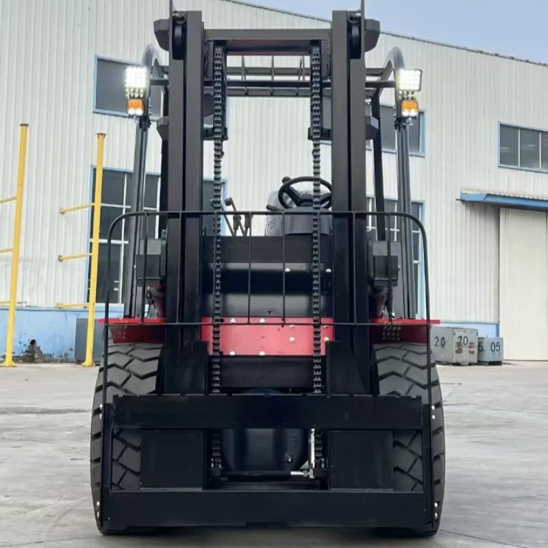 Empilhadeiras elétricas com bateria de lítio de 5 toneladas, 6 toneladas, 8 toneladas com braçadeiras multifuncionais para logística de armazém