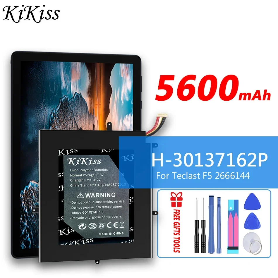 

5600mAh KiKiss rechargeable Battery H-30137162P H30137162P For Teclast F5 2666144 NV-2778130-2S JUMPER Ezbook X1