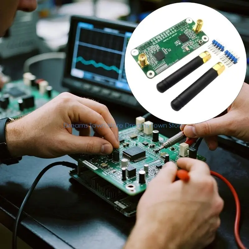 HX6A Mini Version MMDVM Double Duplex Hotspot Board Module with Antennas High Precisions SMA Connectors Support P25