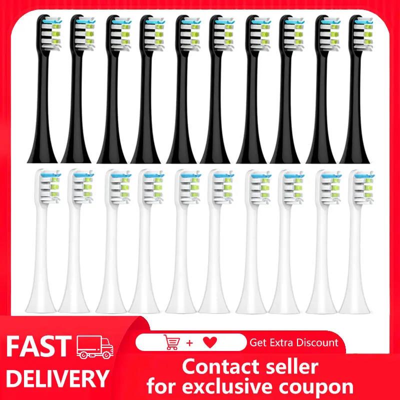 

Toothbrush Heads for Xiaomi SOOCAS X5 X3 X1 SOOCARE Electric Tooth Brush Dupont Bristle Replaceable Nozzles Sealed Packed Drops