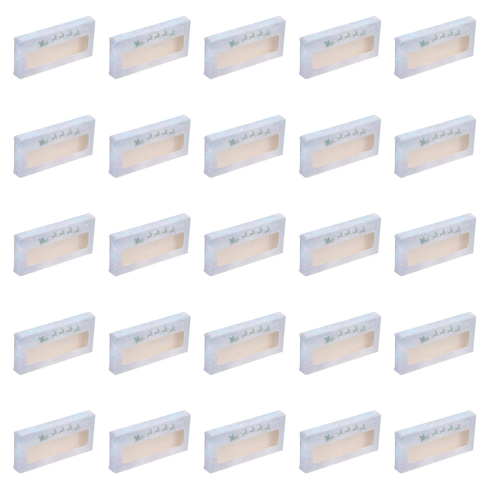 25 قطعة من حقيبة تخزين الرموش لعيد الميلاد، حامل رموش محمول، تصميم جميل، تحتاج الحياة اليومية، حافظة رموش لعيد الميلاد