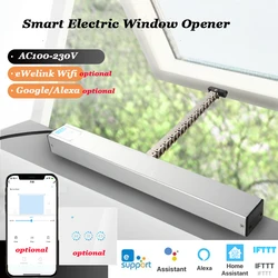 Electric Window Opener Smart Window Motor Optional Wifi Remote Home Control Home Assistant IFTTT Alexa Set Open Close percent