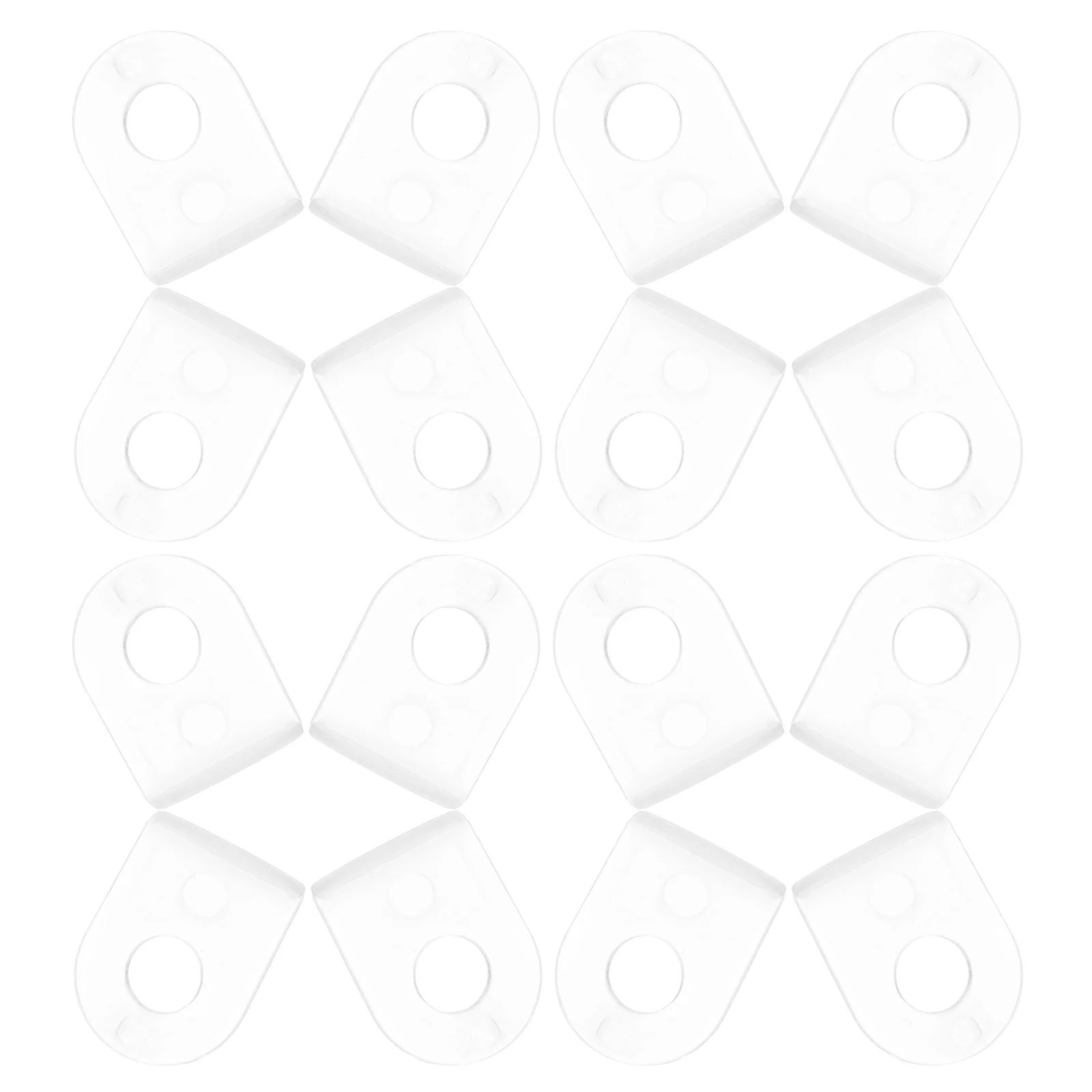 

100 Pcs Ear Hanging Banner Plastic Accessories White Accessories For Banner ABS Material Supermarket Display