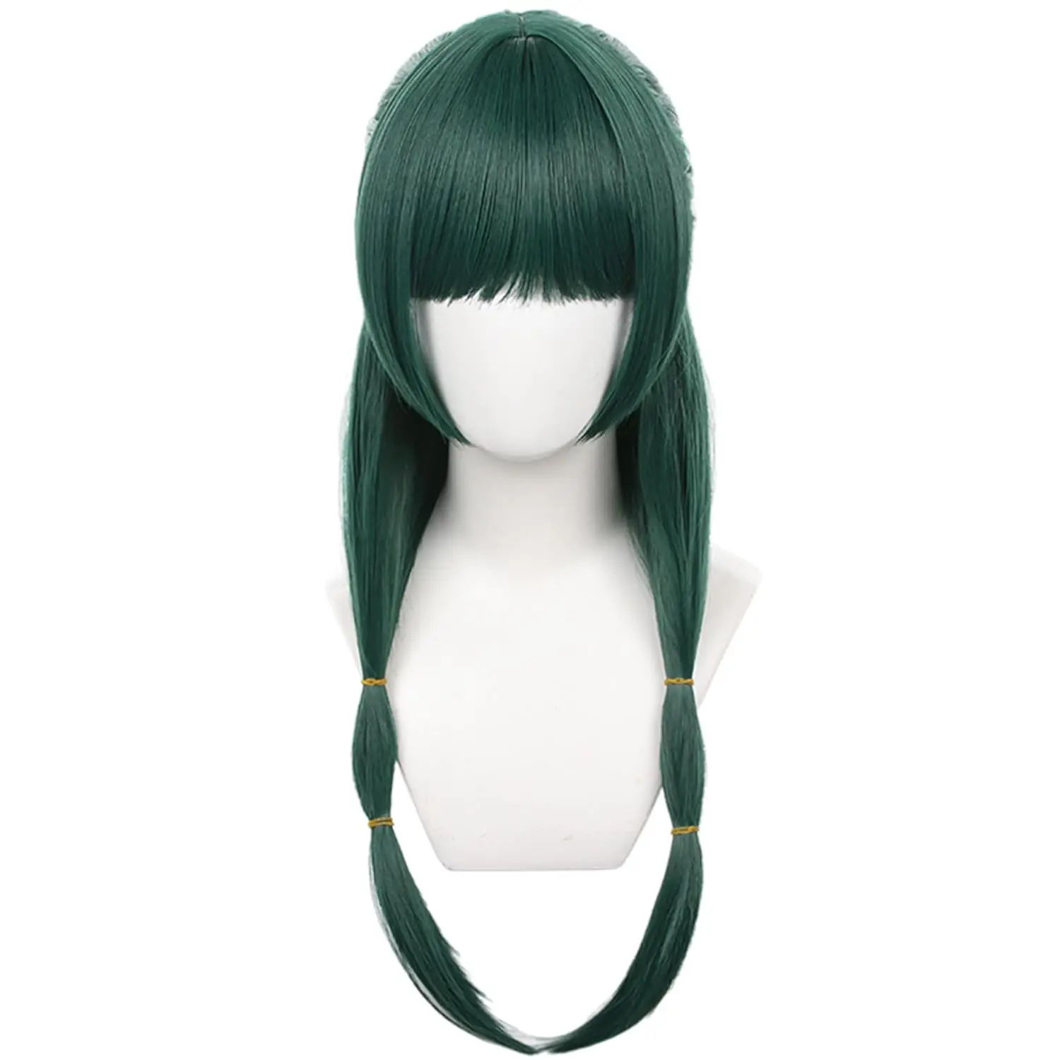 Anime Maomao Cosplay Wig Long Dark Green Scalp Wig Heat Resistant Synthetic Hair Party Wigs for Halloween + Wig Cap