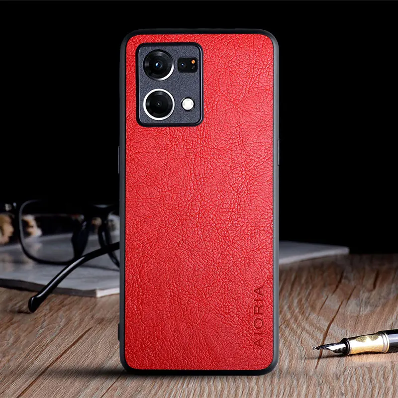 Case for Oppo Reno 7 6 Pro 4G 5G funda business style vintage lightweight durable pu leather cover for oppo reno7 case coque