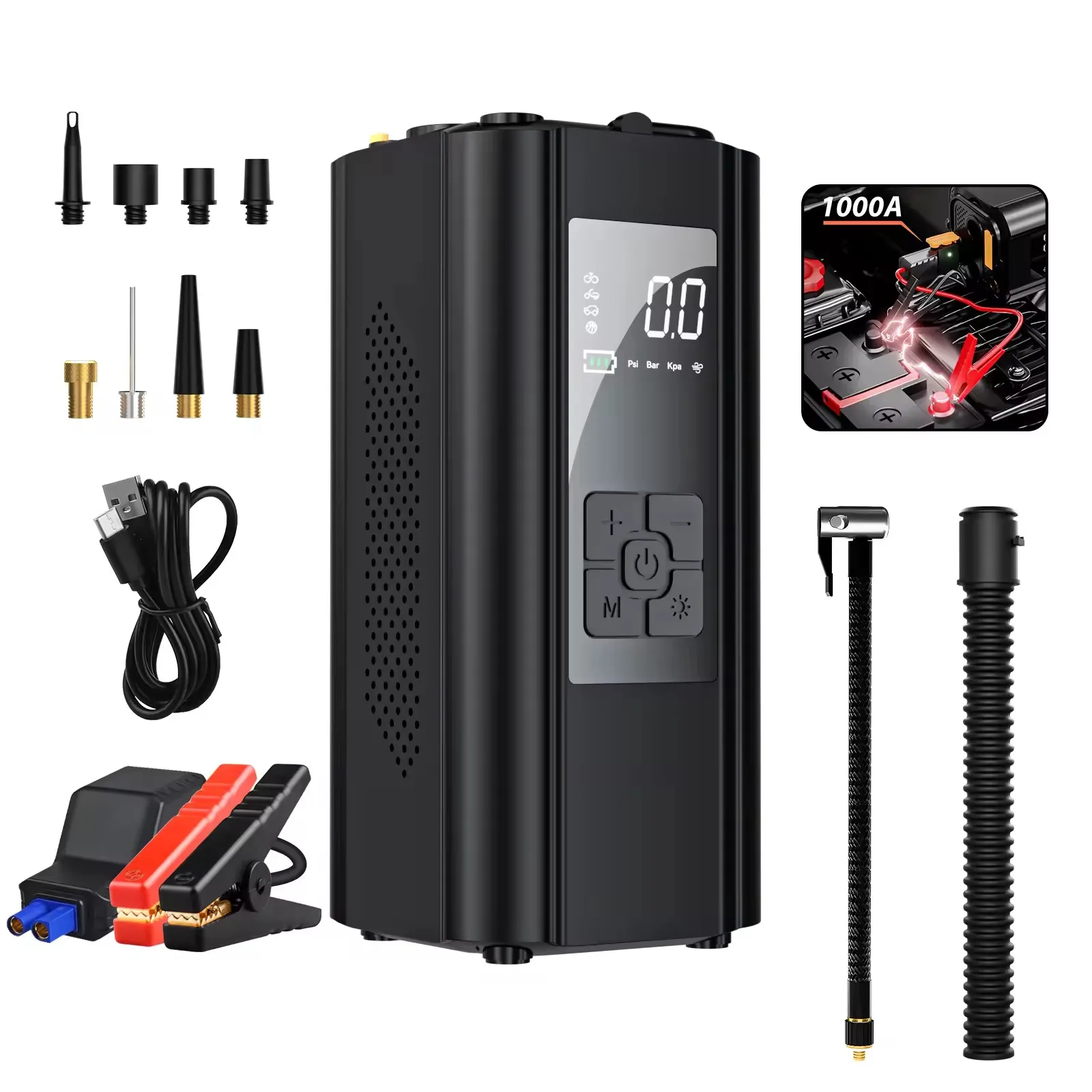

New Car Care & Cleanings Air Pump Bike Accessories Portable Bicycle Pumps Tire Inflator Portable Air Compressor for Bike Balls