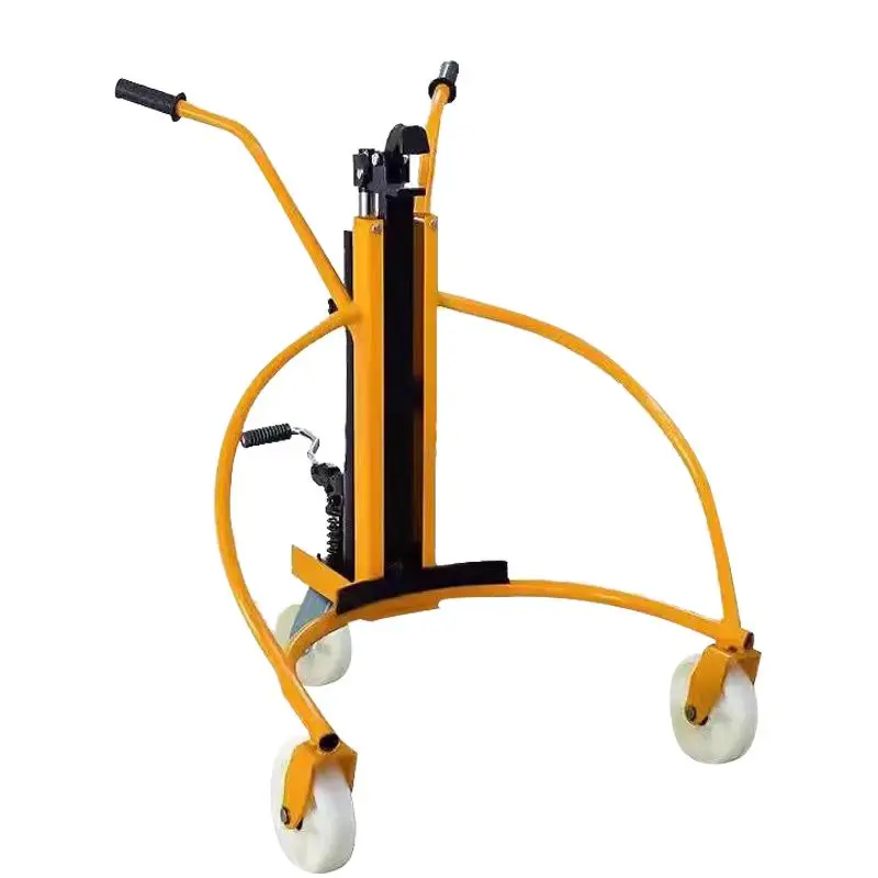 High-End 3-Wheel Hydraulic Oil Drum Trolley Forklift Manual Electric Iron Hand Cart Channel Steel Weighing OEM Tools