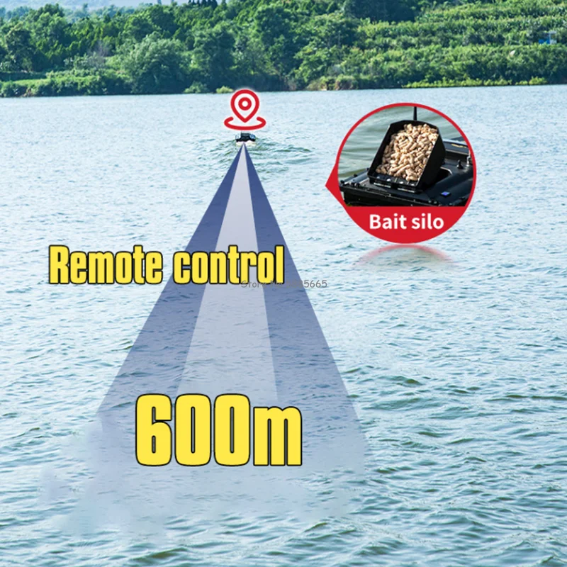 Barco de pesca con Control remoto de retorno automático, 600M, 16 GPS, 2,4G, Sonar inteligente, impermeable, Control de crucero, barco de cebo RC de