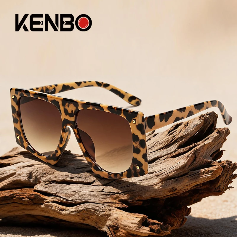 Okulary przeciwsłoneczne Kenbo Fashion Leopard, punkowe, designerskie, luksusowe, męskie/damskie…