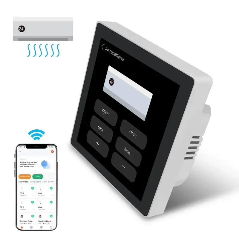 Factory direct smart wall switch with 4-way relay switch function