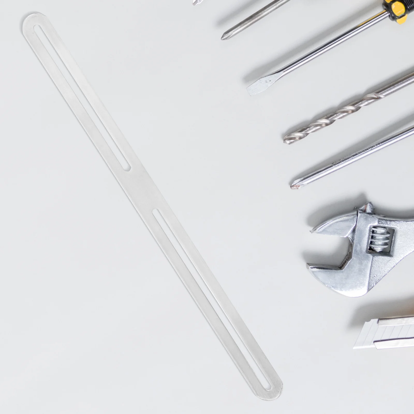 

2Pcs Stainless Steel Adjustable Corner Bracket for Fence Gate Mailbox Secure Mounting Set Sliding Mending Plates Mailbox