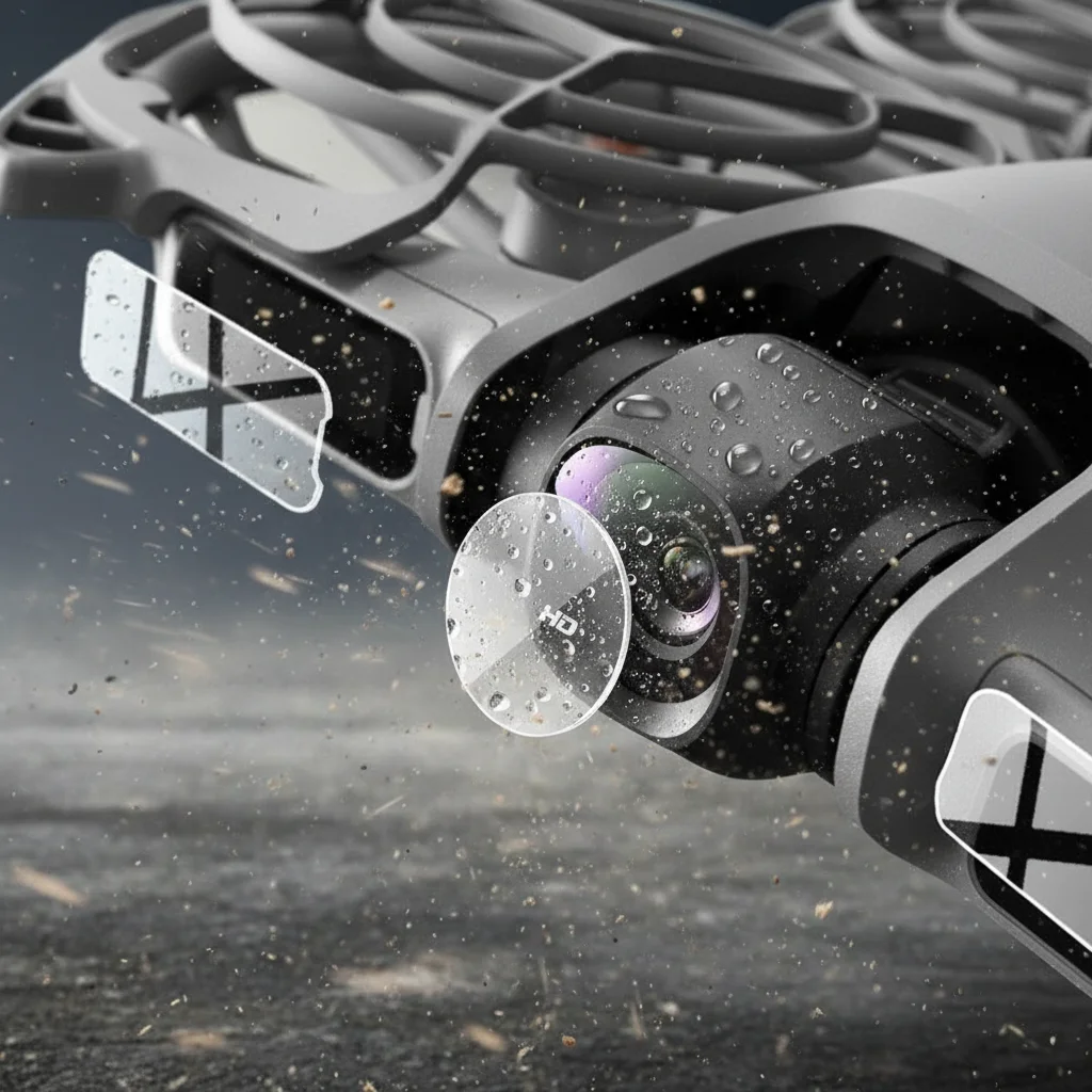 Protetor de Lente para Drone DJI Neo 2, Conjunto de Películas Protetoras para Sensor de Câmera 4K, Capa Protetora de Tela, Acessórios de Película de Vidro Temperado HD