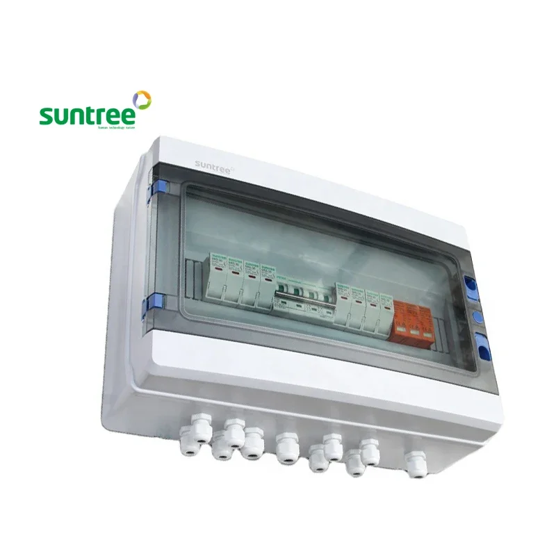 suntree  waterproof 1-4 strings DC 550V 1000V solar pv array combined combiner box supply