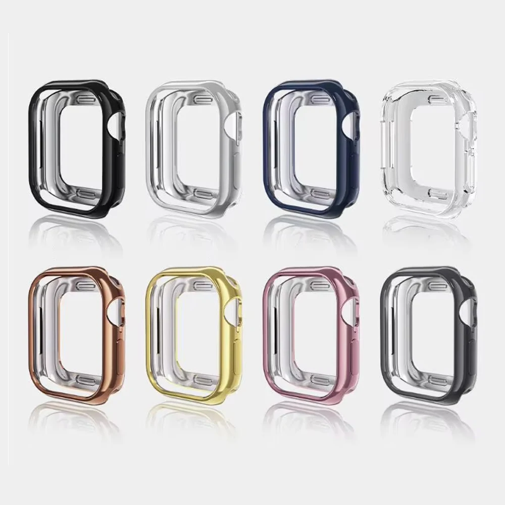 Screen Protector For Apple Watch Case 11 10 46mm 42mm Accessories TPU bumper Anti-fall Cover film iWatch Protective Series 10 11