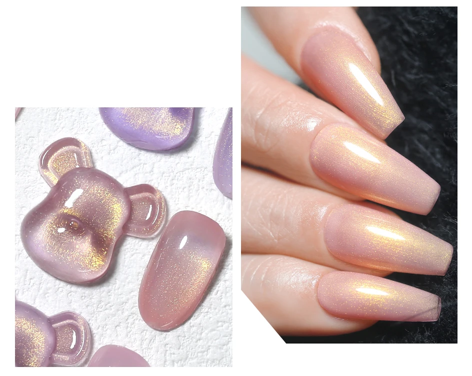 Arte Clavo Großhandel 15ml Japanischer Nagel-Gel-Lack Flash White Shell Aurora Pink Pearl Milky Glitter Gel Dropshipping Salon – Detail 11