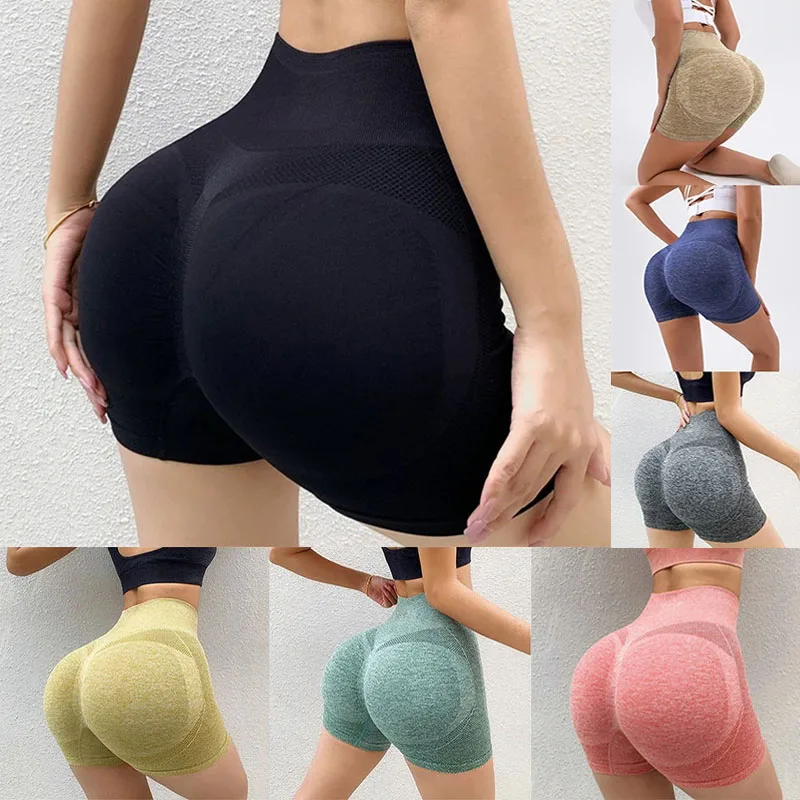 

1/2PCS Women Shorts Sports for Women New Cycling Jogging Fitness High Waist Push Up Gym Shorts Leggings Women Yoga Clothing