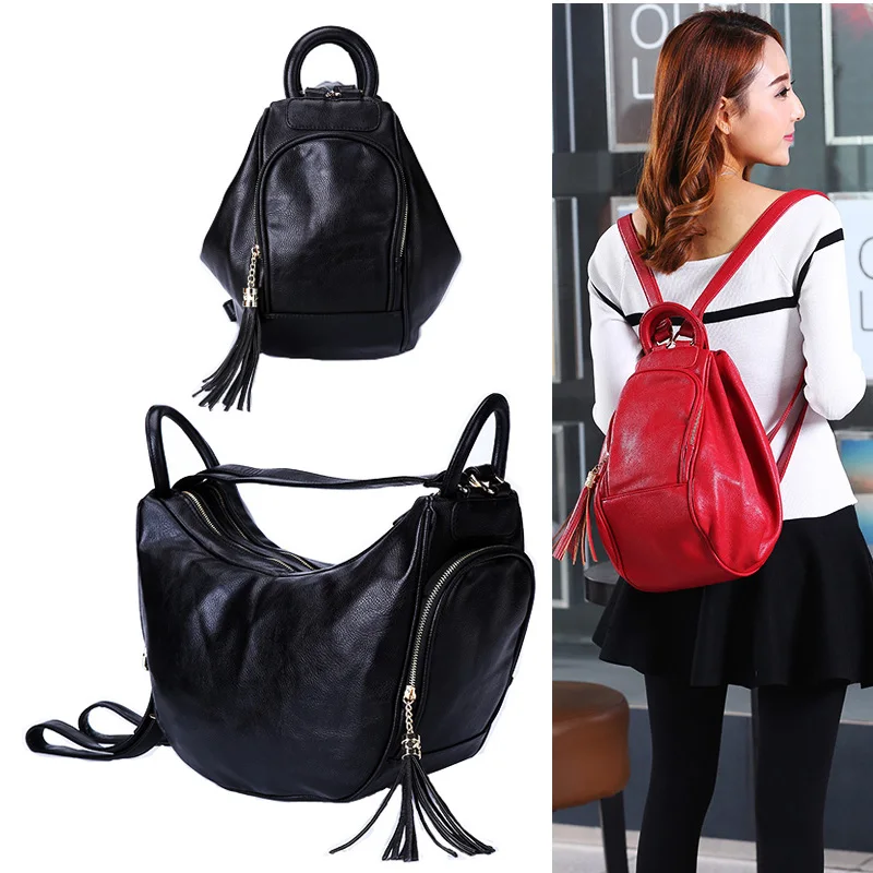 European And American New Fashion Multifunctional Backpack Casual Minimalist Large Capacity Single Shoulder Bag For Women Trendy