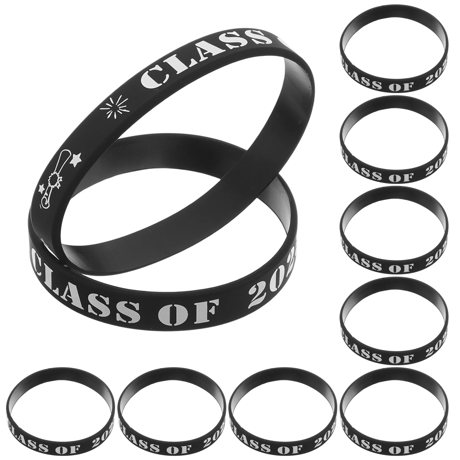 

10 Pcs Graduation Party Bracelet Bracelets Favors Decorative Wristband Decorate Bulk Silicone Silica Gel Student