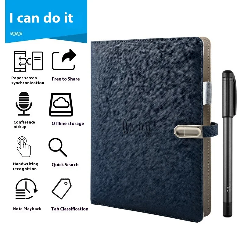 Smart Charging Notebook A5 Business Office Gift Paper Screen Sync Electronic Handwritten Notebook Loose leaf Notebook