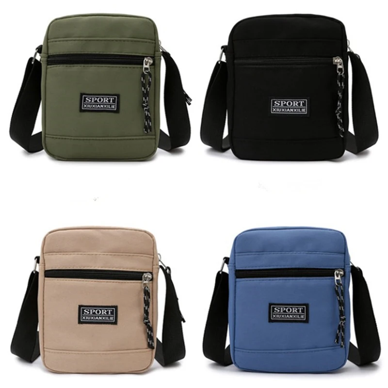 Men's Shoulder Bag Business Leisure Large Capacity Portable Handbag Multi Layer Waterproof Summer Male's Crossbody Bags