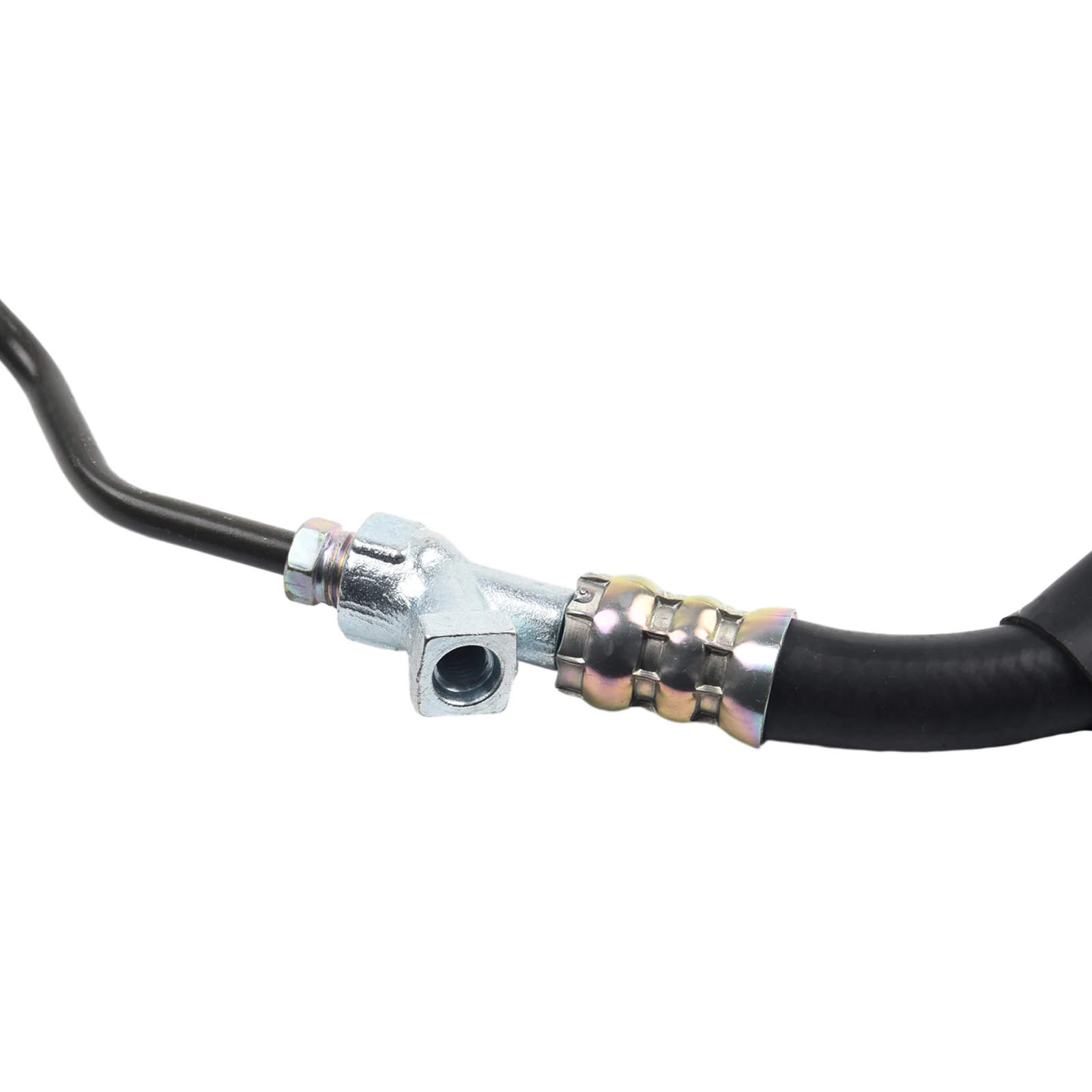 OEM 53713 STX A01 Power Steering Pressure Line Hose for Acura MDX Direct Replacement Black and Silver 2007 2009 V6 3 7L