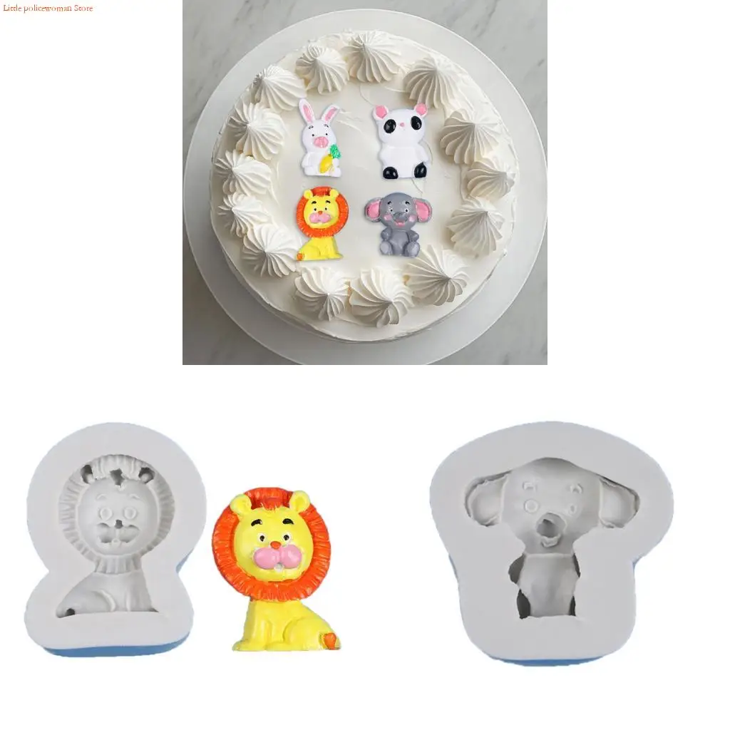

F92D Animal Shaped Silicone Mold for Cake Decorating Chocolate Fondant Mousse Making
