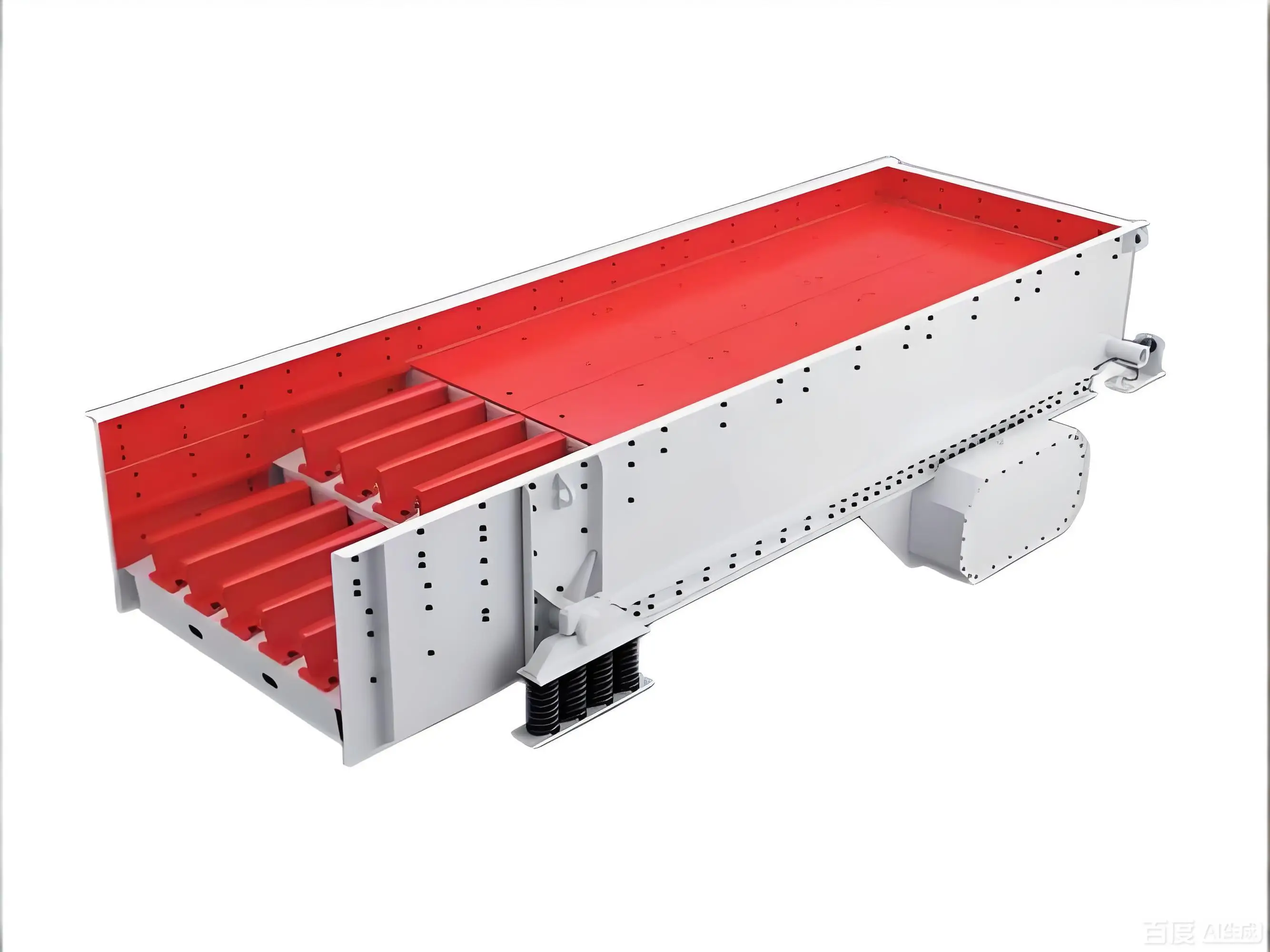 Electric Motor Vibrating Feeder for Construction Use High Capacity 120-1000t/h
