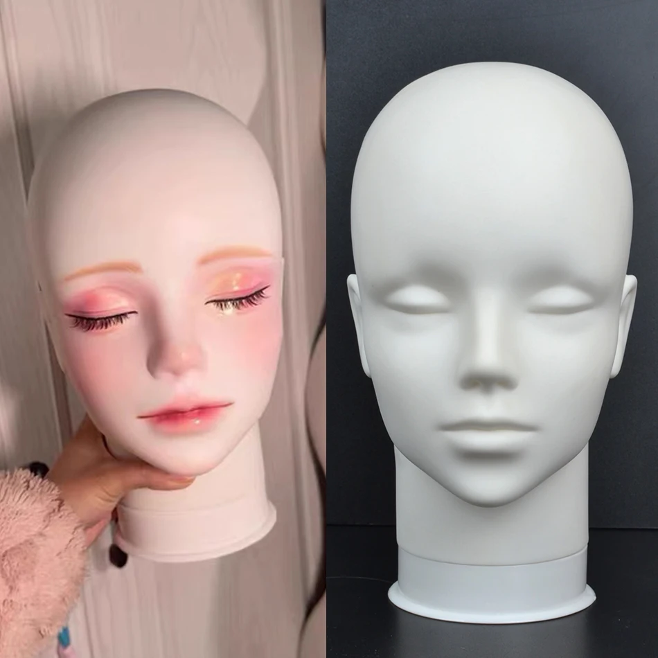 

Bald mannequin head stand DOLL Mannequin Head for Caps Wigs Lashes Jewelry Mask Massage for Sale Wig Stand