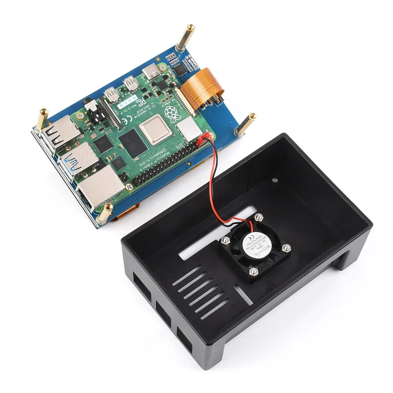 شاشة Raspberry Pi 4.3 بوصة DSI MIPI 800x480 4.3 بوصة شاشة لمس سعوية IPS تعمل باللمس LCD لـ Pi 5/4B/3B+/3A+/3B/2B/B+/A+