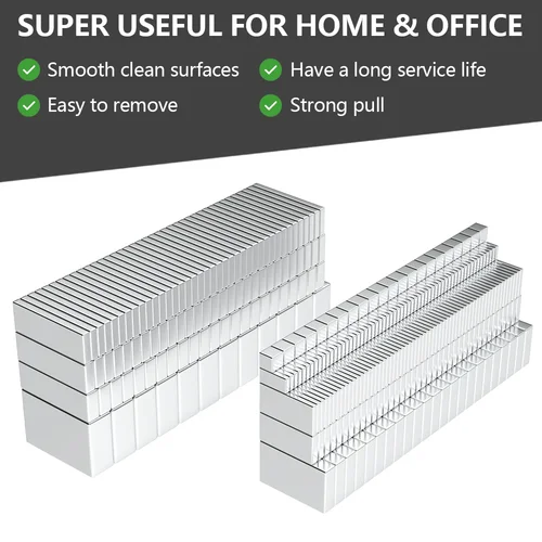 Imagen 2 del producto Bloque magnético de neodimio súper fuerte N35 NdfeB, imanes magnéticos permanentes potentes, imán para refrigerador 5x5x5 20x10x2mm