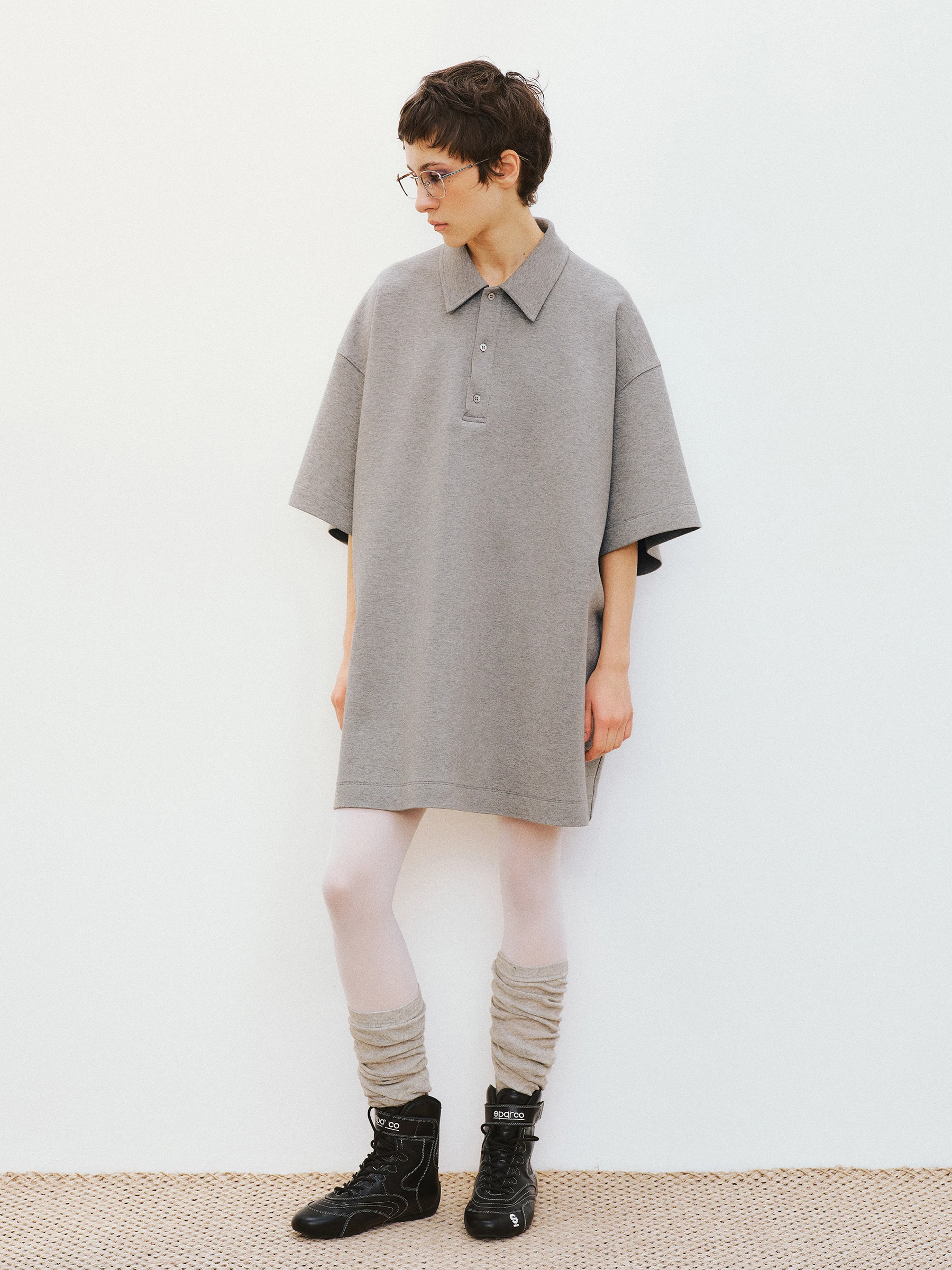 VERMO Soft Comfortable  Cotton Loose Short Sleeve  Shirt Simple Style Casual Wear for Women