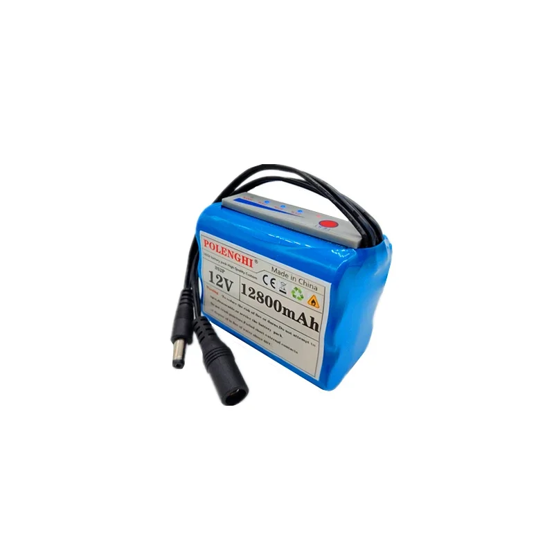 Batterie Li-Ion BMS 12,6 V 12800 mAh 3S2P 18650 avec indicateur d'alimentation