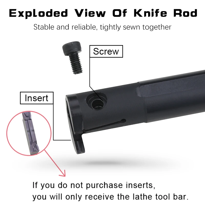 1PC MGIVR2016-1.5/2/2.5/3/4 Grooving Tool Holder MGMN Carbide Insert MGIVR Straight Shank Internal Turning Tool Lathe Bar