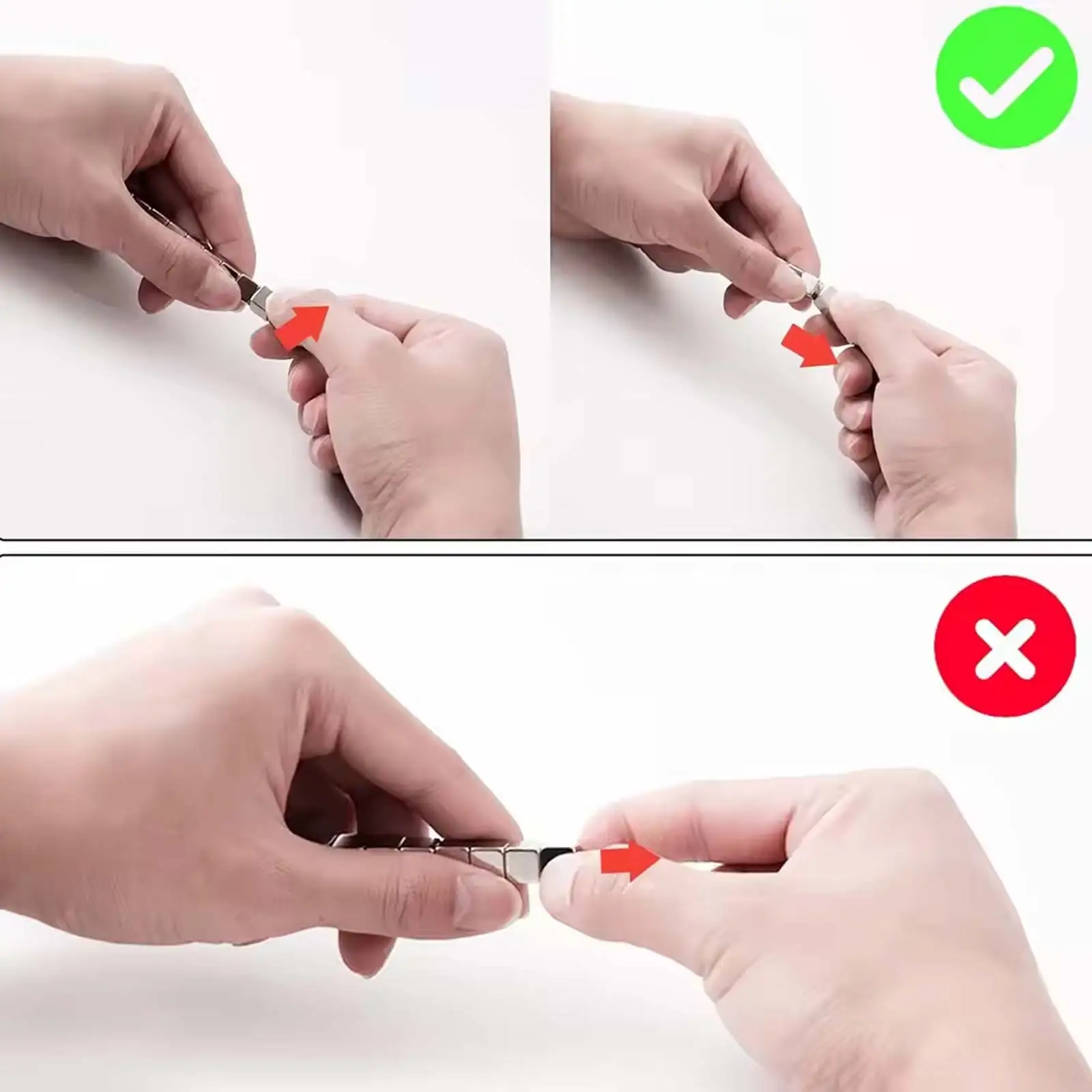 50/100 Pcs Small Square Magnetic Cubes Strong Mini Magnets for Fridge Whiteboard Craft Projects 5x5x5mm Size