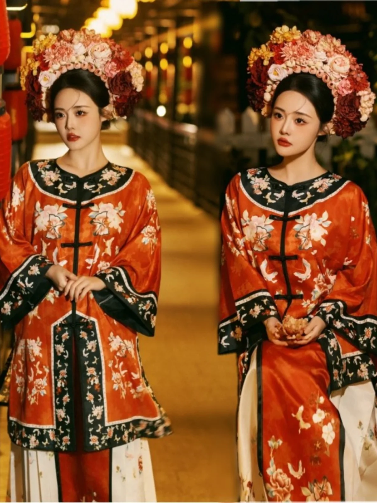 

Китайский традиционный костюм принцессы, реквизит для фотосъемки, заколка для волос, цветочные аксессуары для волос, винтажный стиль, наряды для фотосессий