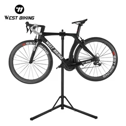 WEST BIKING Professional Bike Repair Stand MTB Road Bicycle Maintenance Workstand Foldable Adjustable Bike Storage Display Rack