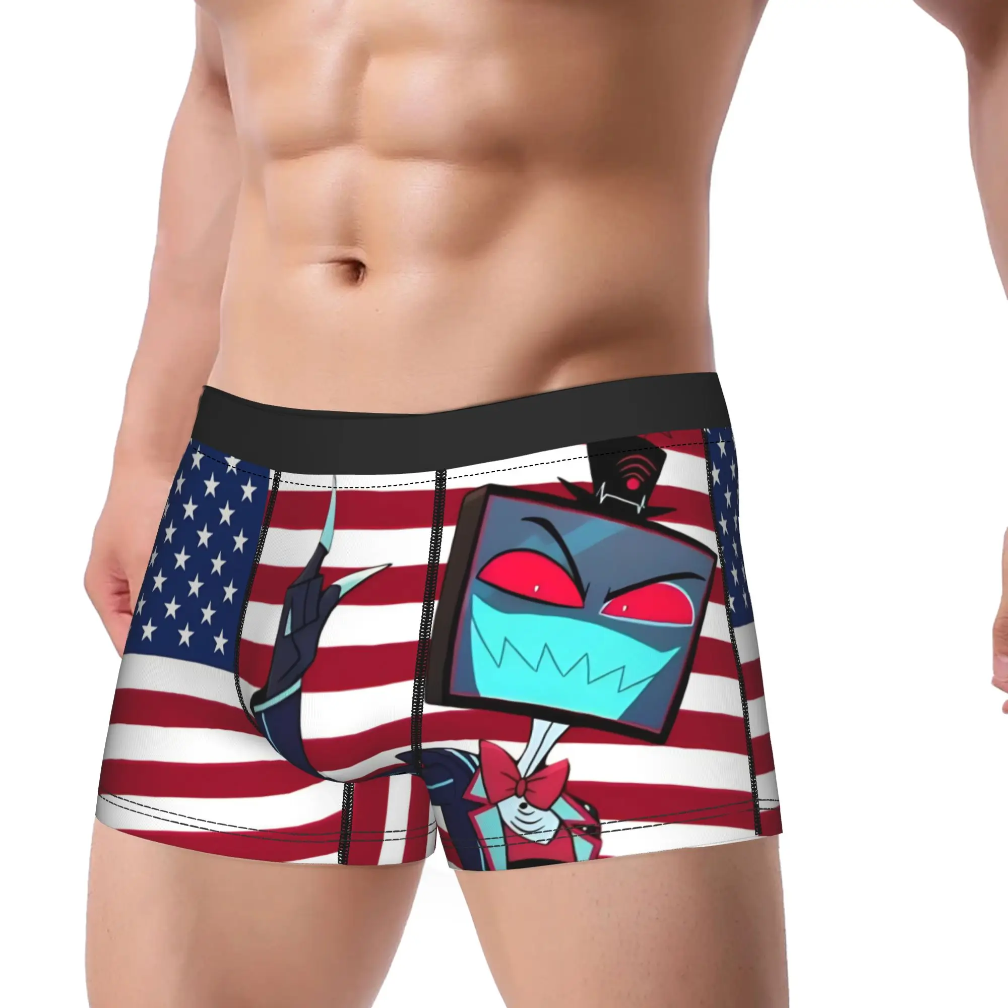 Men Vox Hazbined Boxer Briefs Shorts Panties Soft Underwear Male Novelty S-XXL Underpants