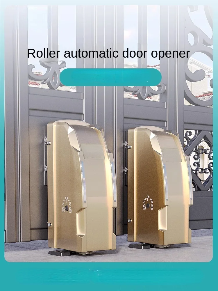 Electric Door Eight-Character Roller Door Opener Automatic Remote Control Door Closer Villa Courtyard Double Motor