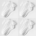 4 pares blancos