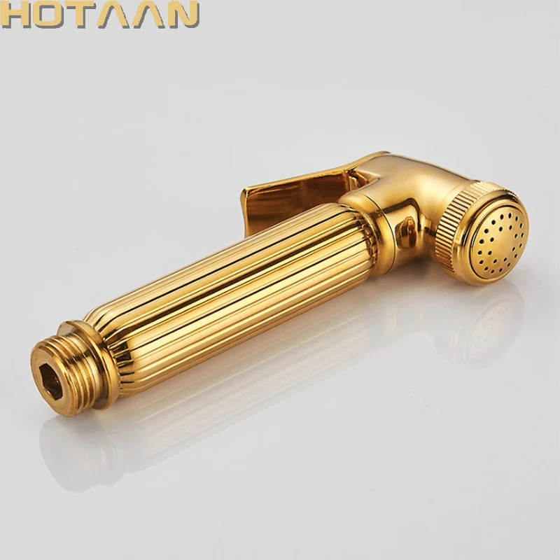 

Gold Color Bidet Faucet bathroom bidet toilet faucet mixer hygienic shower clean muslim shower portable bidet gun sprayer