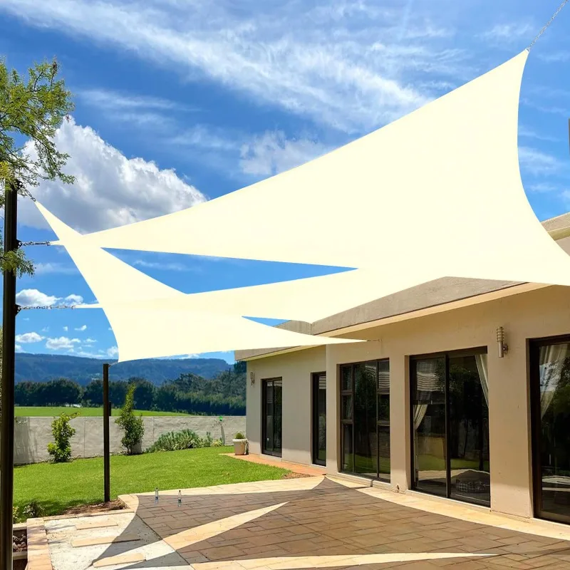 

Солнцезащитный козырек-парус для уличной террасы, навес от дождя, блокирующий УФ-излучение, водонепроницаемая солнцезащитная ткань, солнцезащитный козырек, летний уличный козырек