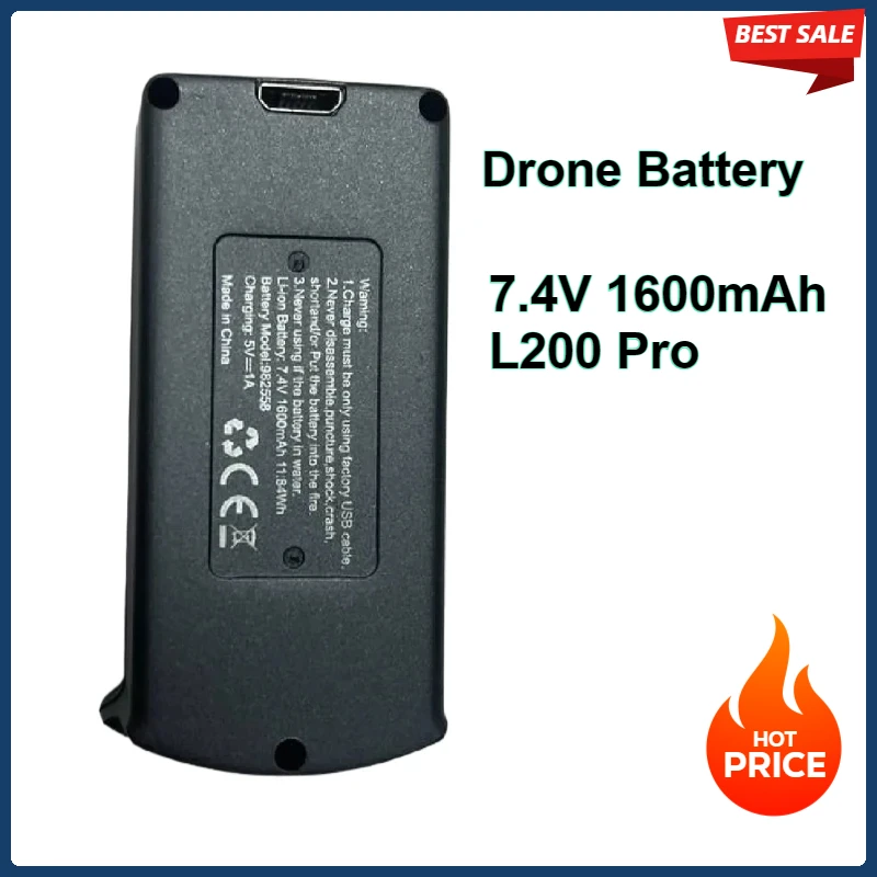 

7.4V 1600mAh L200 Pro /L200 Pro MAX Drone Battery for LYZRC L200 Pro Max RC Drone Bateria Lipo Battery Wholesale