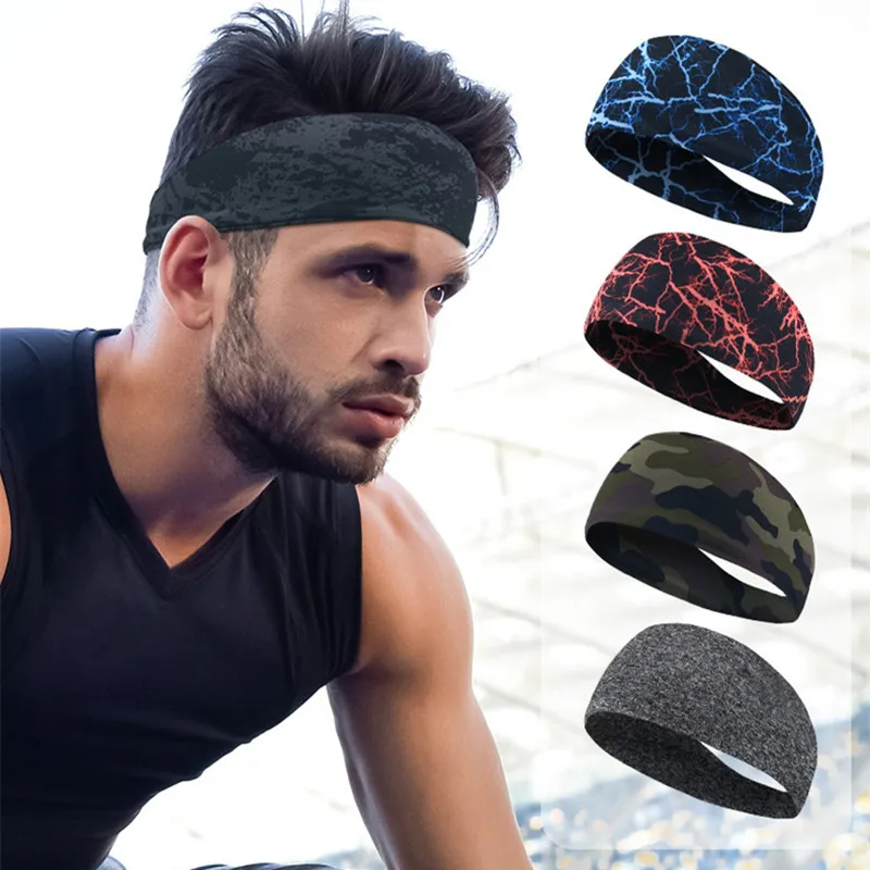 Sports Sweatband Hairband Women's Headwear Anti-Sweat Gym Fitness Sweat Guide Antiperspirant Band Running Headband